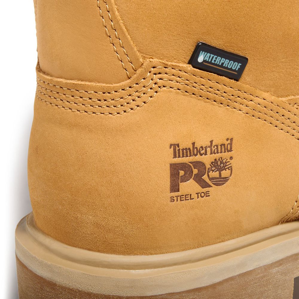 Timberland Pro Μποτακια Ανδρικα Καφε - Direct Attach 6\" Steel Toe - Greece 6023984-QM